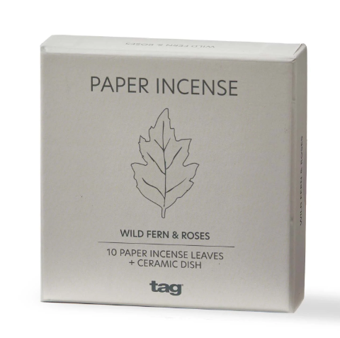 Wild Fern & Roses Paper Incense