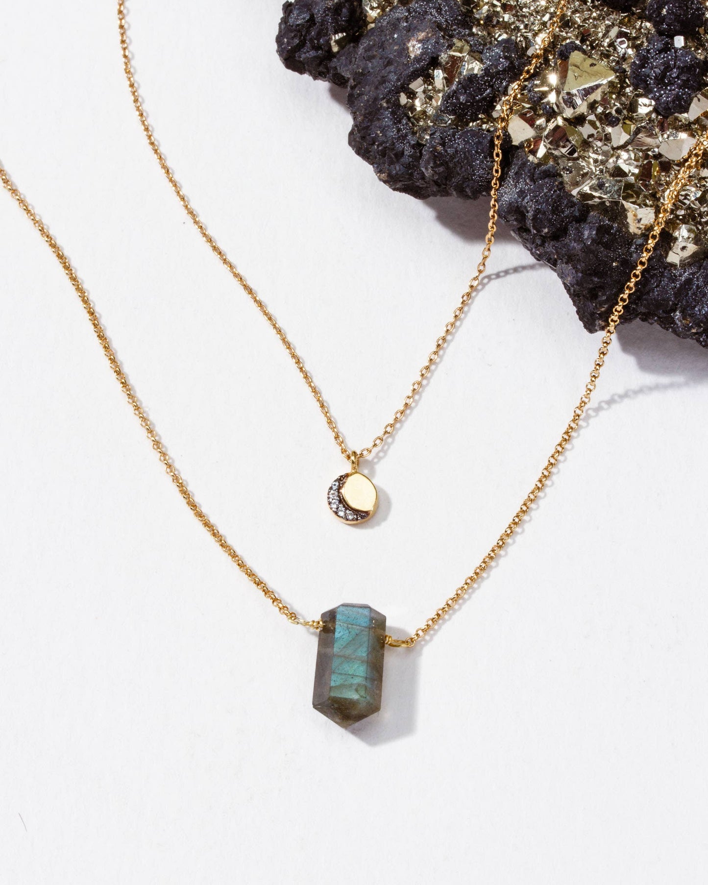 Luz de Luna Necklace Set Labradorite