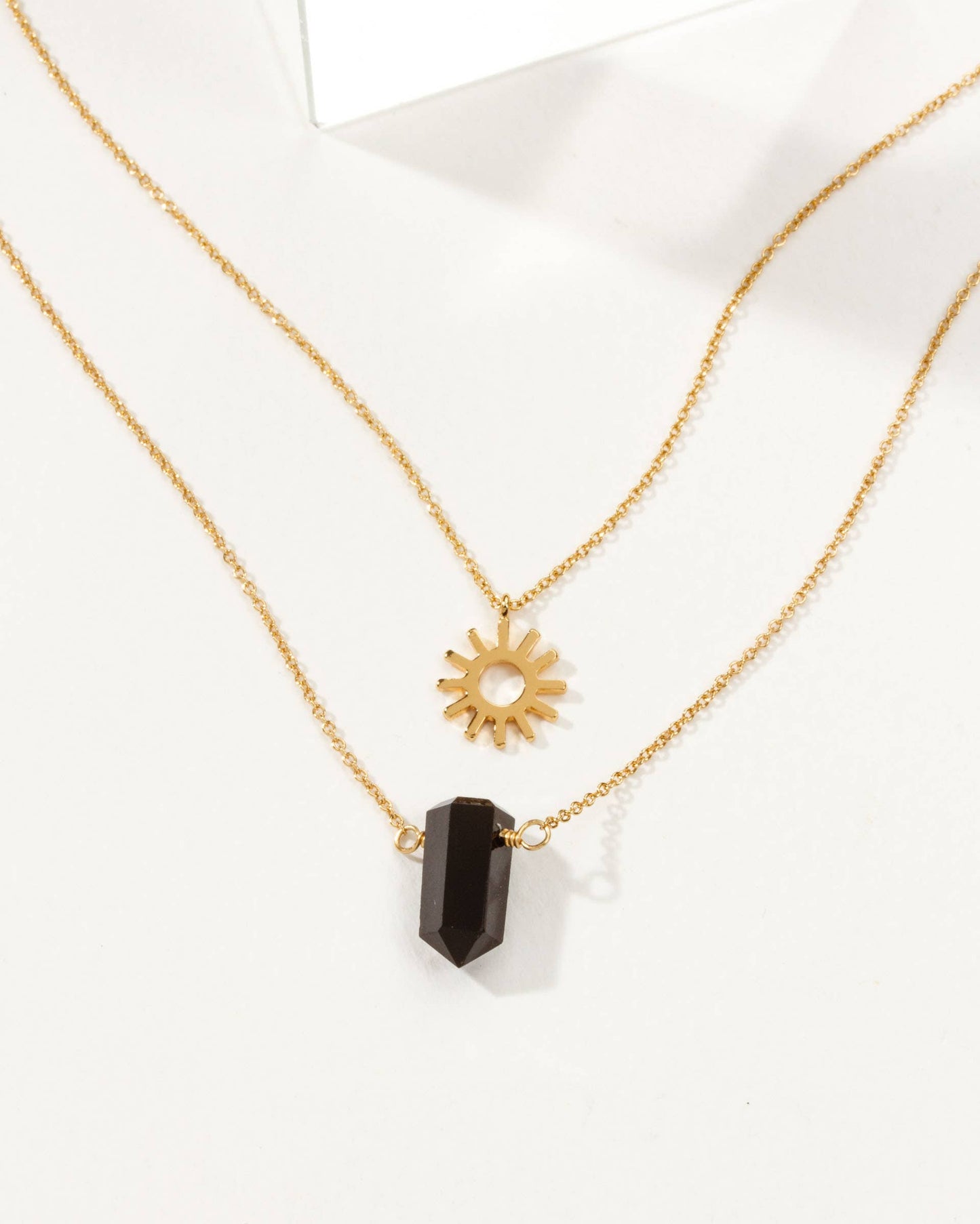 Onyx Sun Salutation Necklace Set