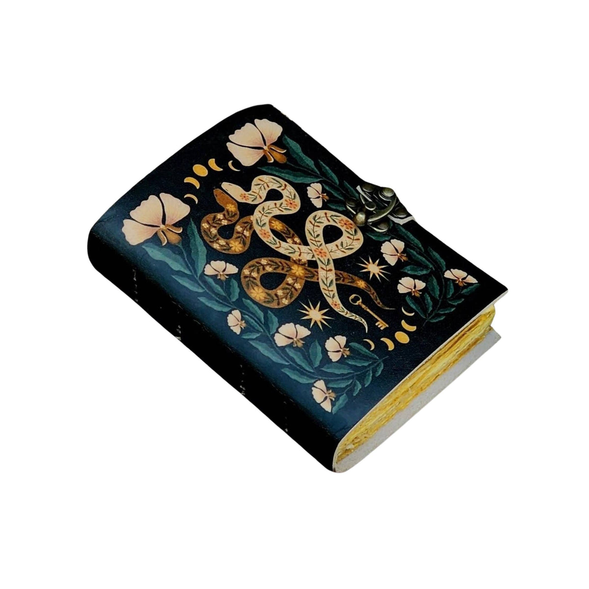 Floral Snake Leather Journal