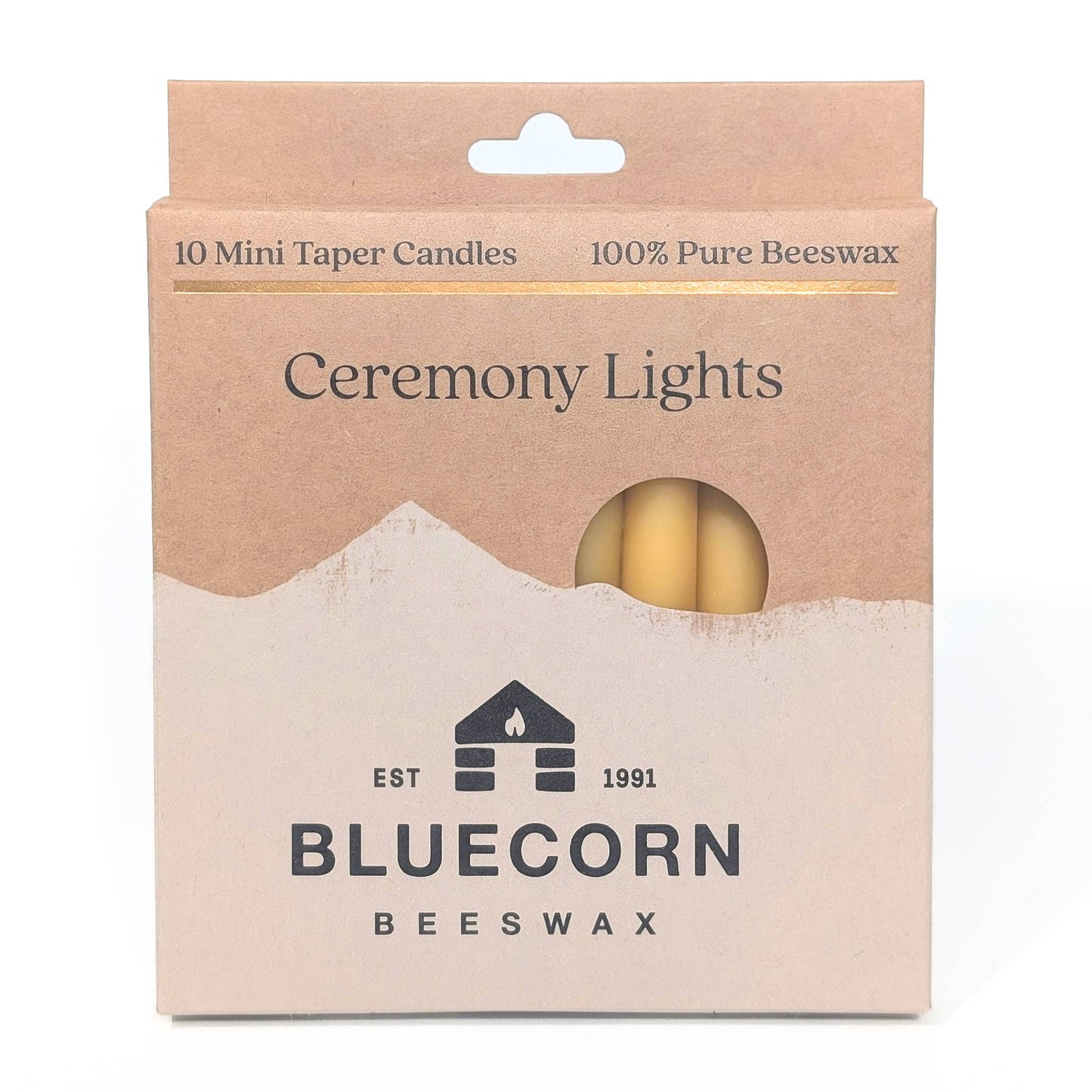Mini Beeswax Taper Candles