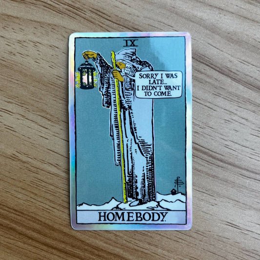 The Hermit Holographic Tarot Sticker
