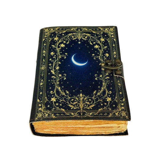Storybook Moon Leather Journal