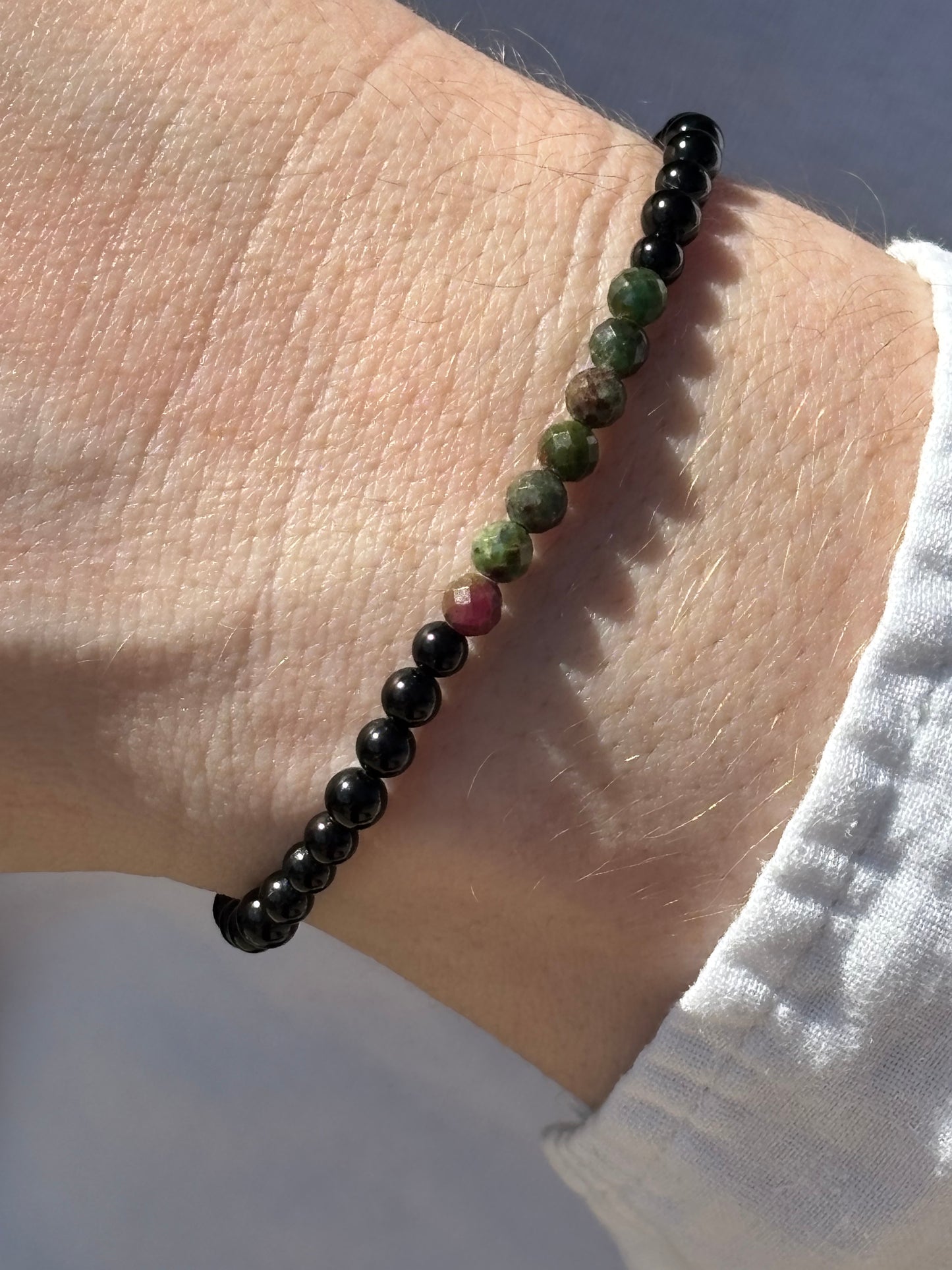 Mixed-Bead Black Onyx Bracelet