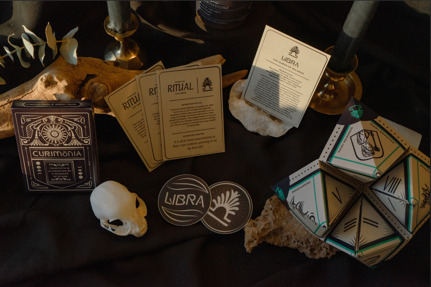 Zodiac Ritual Kit Intention Card Deck + Fortune Teller