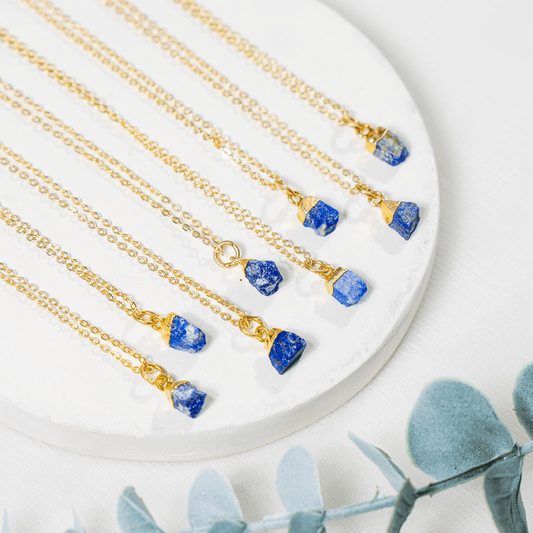Raw Lapis Lazuli Necklace