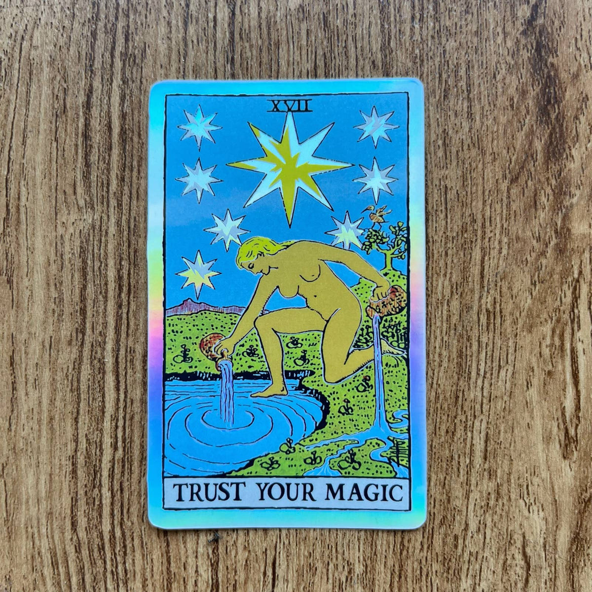 The Star Holographic Tarot Sticker 