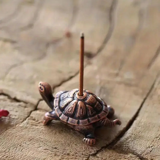 Bronze Mini Turtle Incense Holder