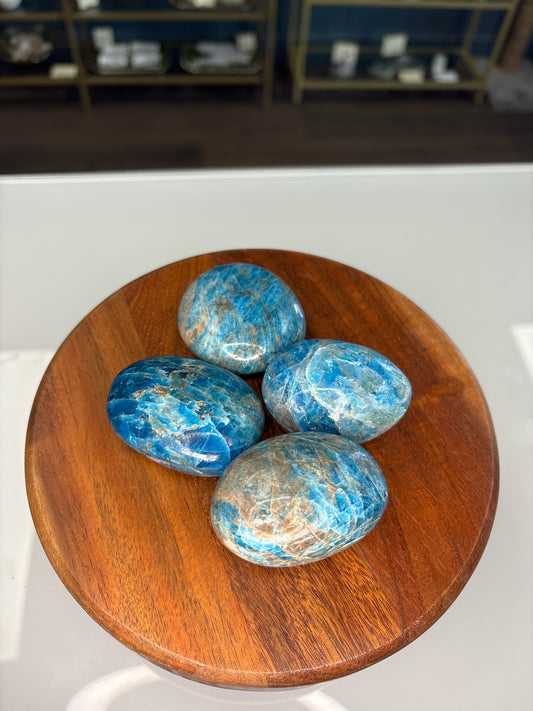 Blue Apatite Palm Stone