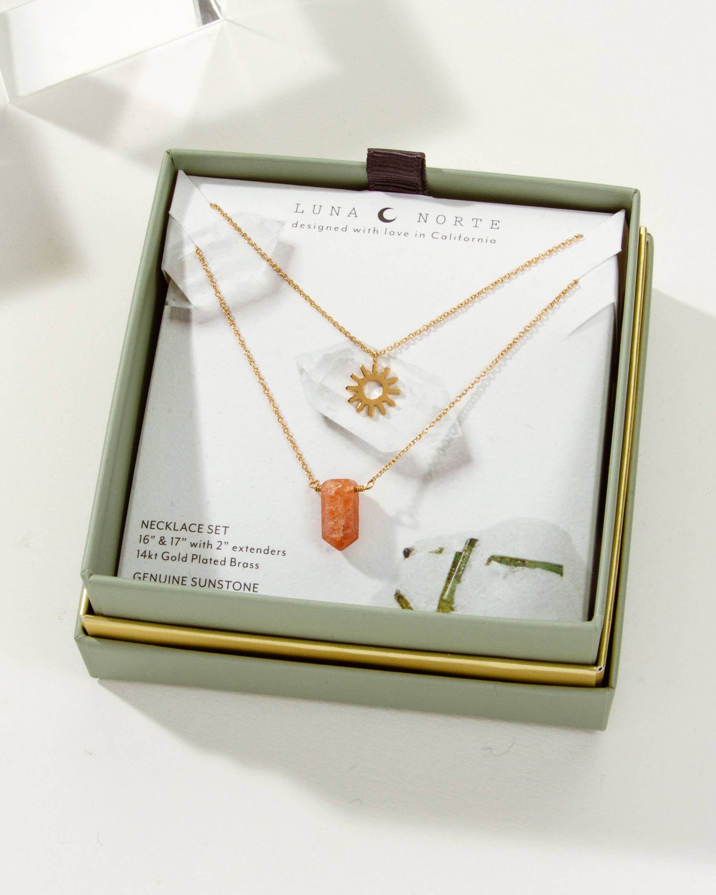 Sun Salutation Necklace Set