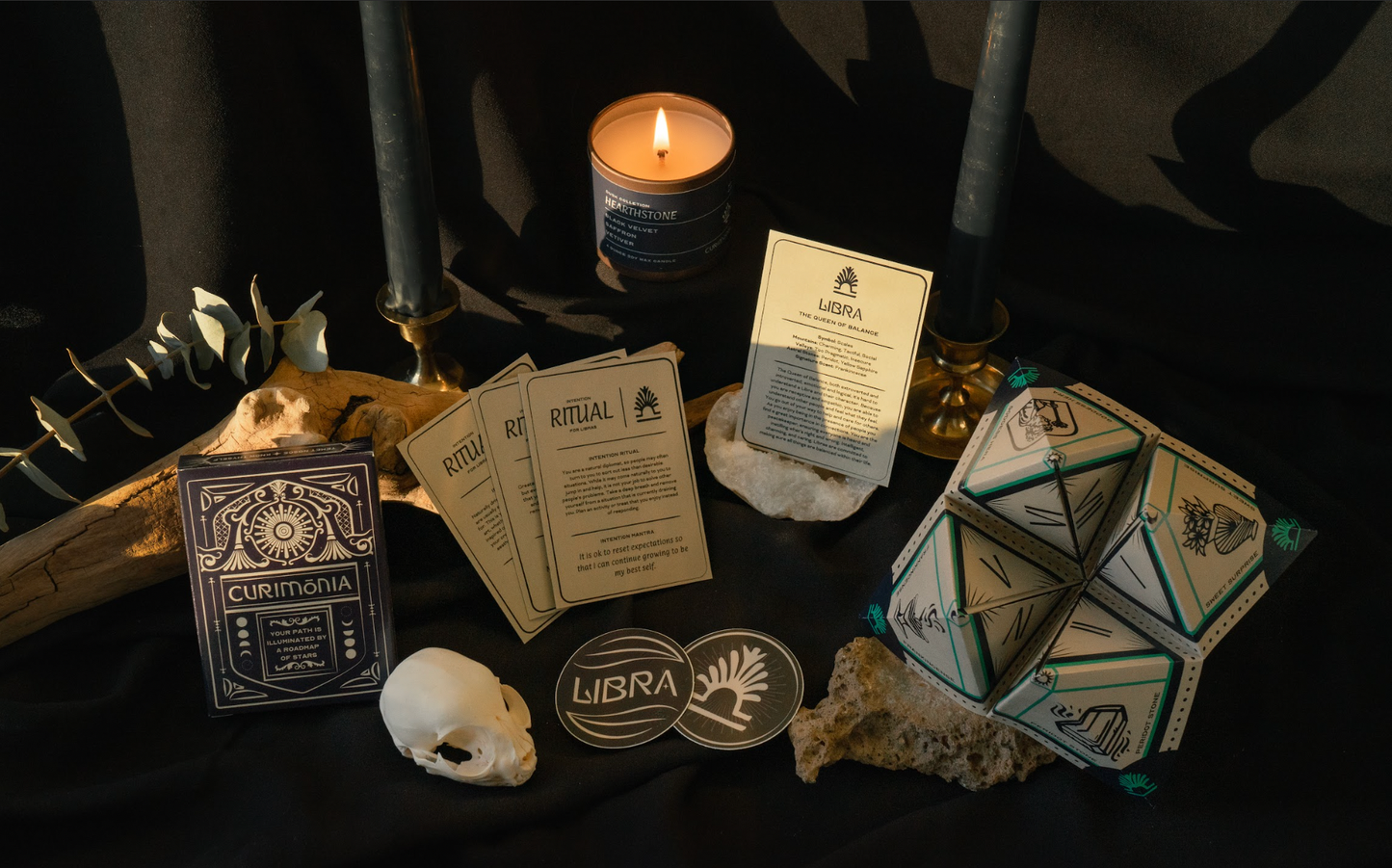 Zodiac Ritual Kit Intention Card Deck + Fortune Teller