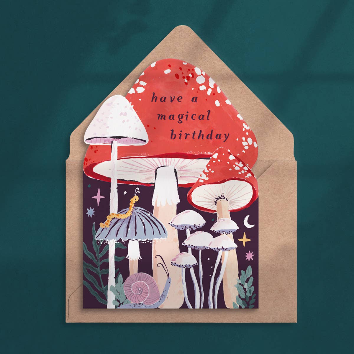 Magical Mushroom Birthday Card