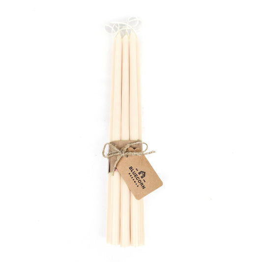 Hand-Dipped Thin Beeswax Tapers