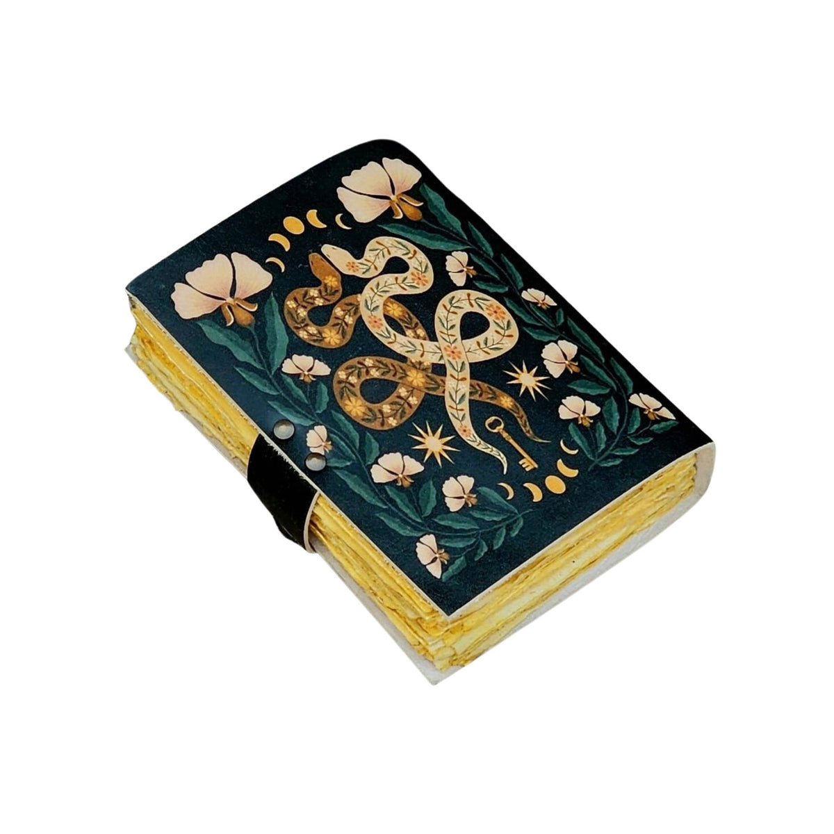 Floral Snake Leather Journal