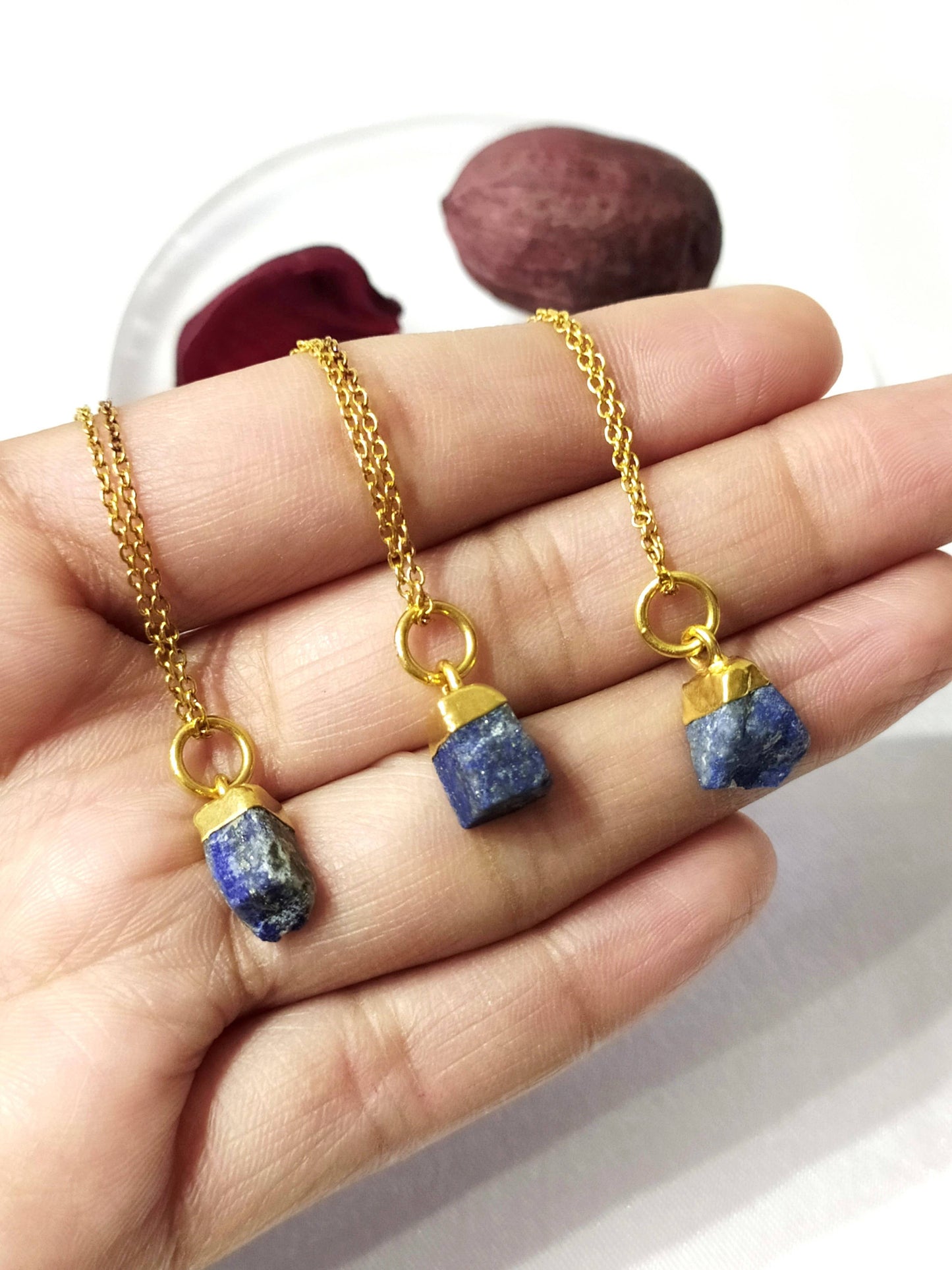 Raw Lapis Lazuli Necklace