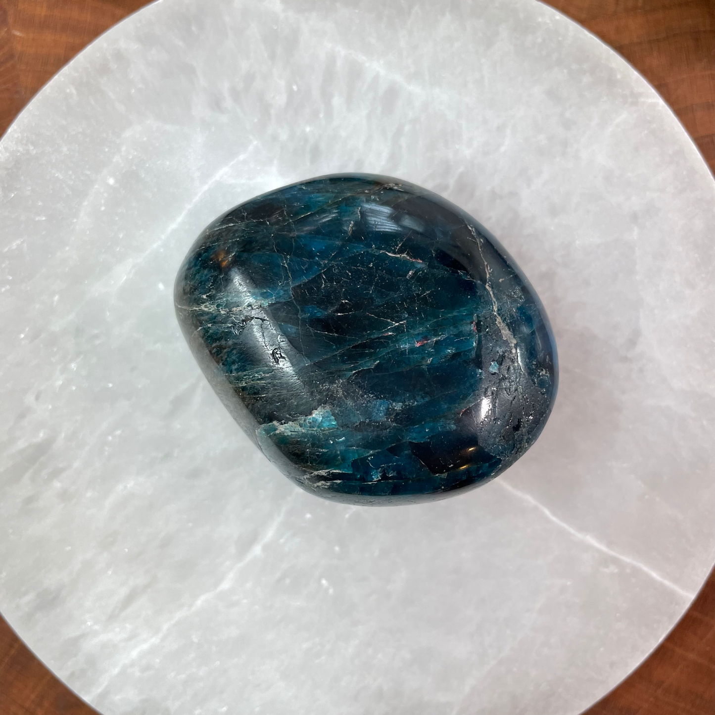 Apatite Palm Stone