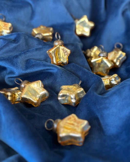 Mini Glass Star Ornaments