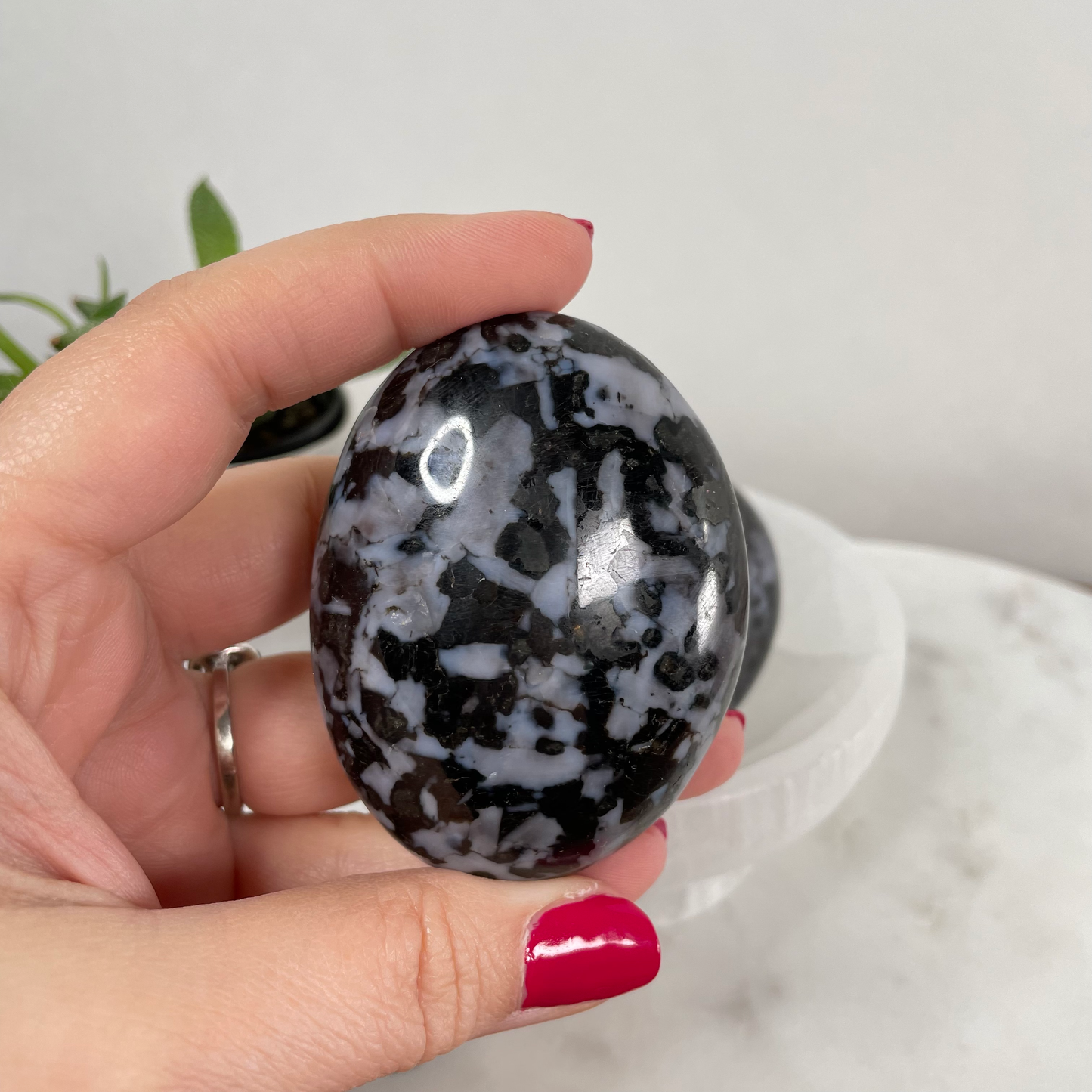 Mystic Merlinite Palm Stone