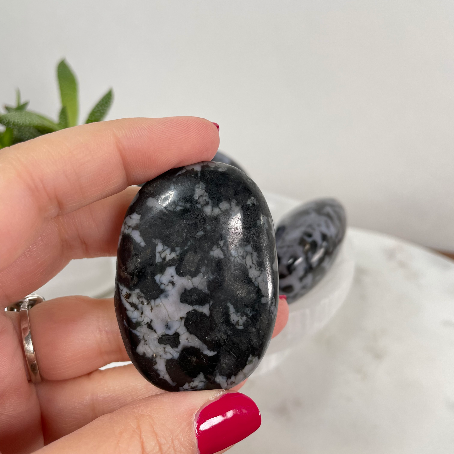 Mystic Merlinite Palm Stone