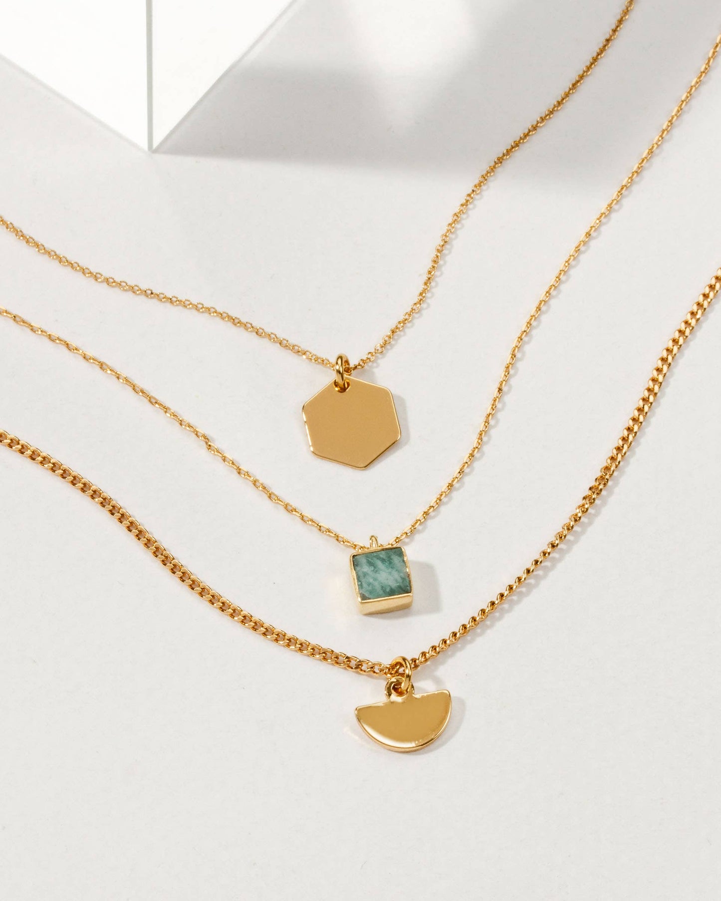 All the Right Angles Necklace Set