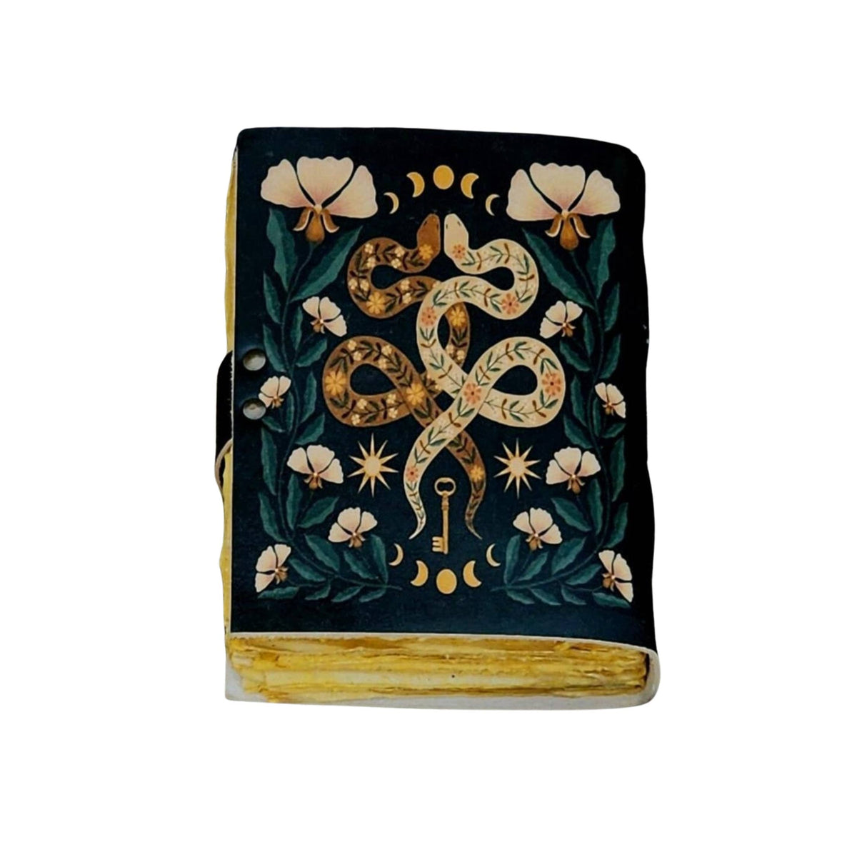 Floral Snake Leather Journal