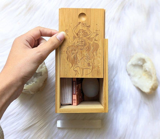 Elemental Goddesses Bamboo Altar Box