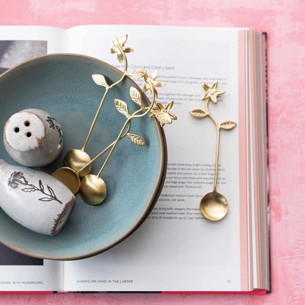 Brass Flower Tea Spoon