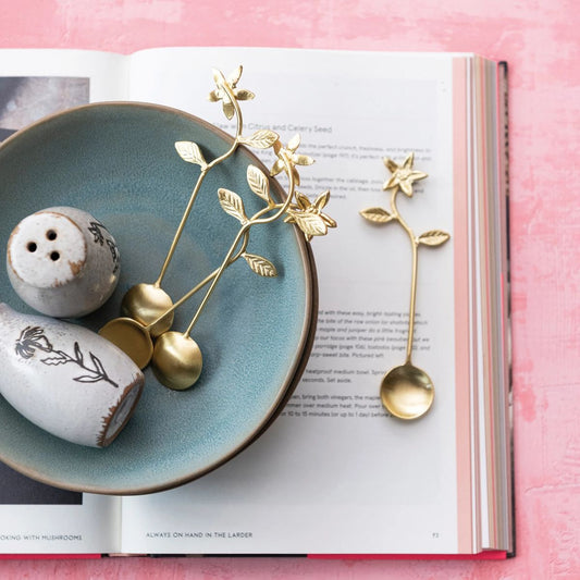 Brass Flower Tea Spoon