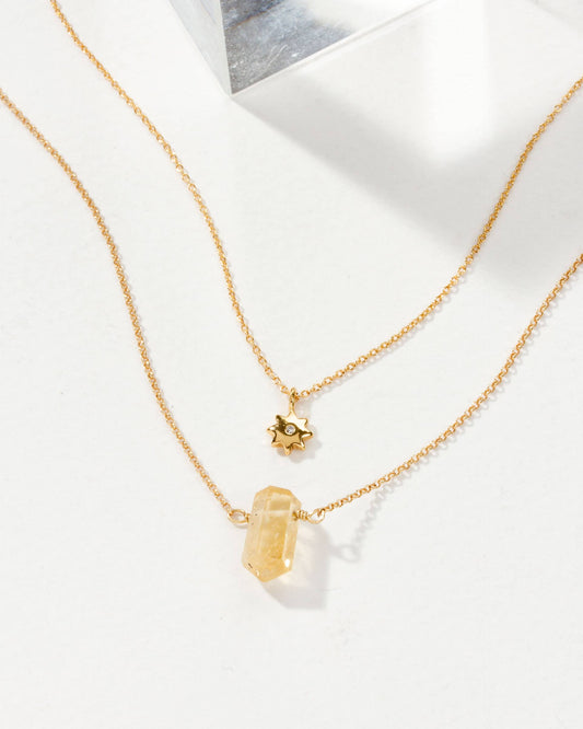 Sol Citrine Necklace Set