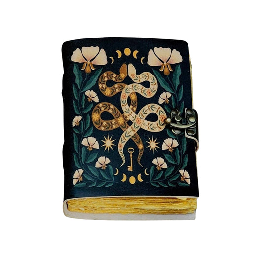 Floral Snake Leather Journal