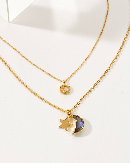 Stellar Labradorite Necklace Set