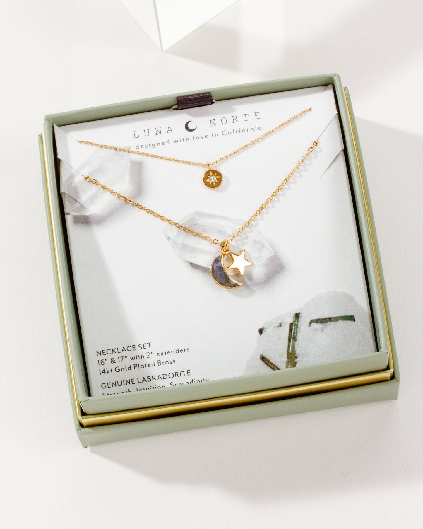 Stellar Labradorite Necklace Set