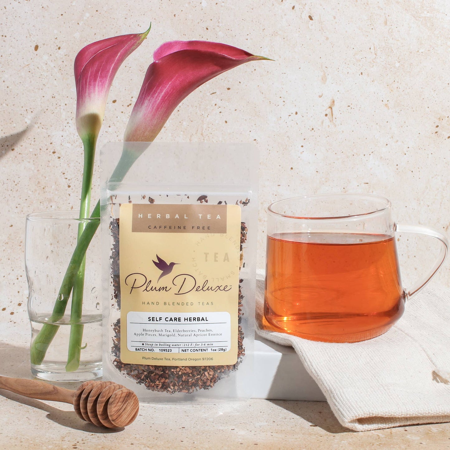 Self Care Apricot Elderberry Herbal Loose Leaf Tea
