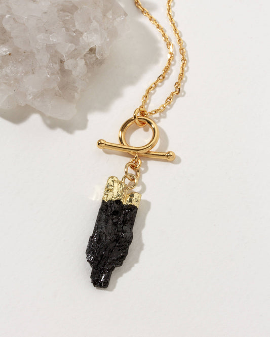Raw Terrain Black Tourmaline Necklace