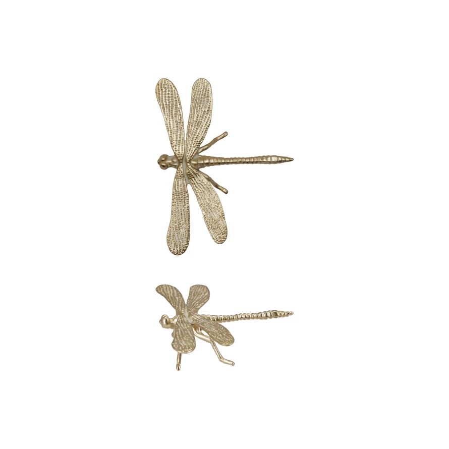 Gold Dragonfly Decorative Object