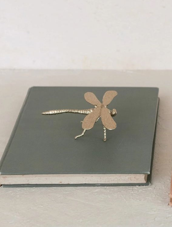 Gold Dragonfly Decorative Object