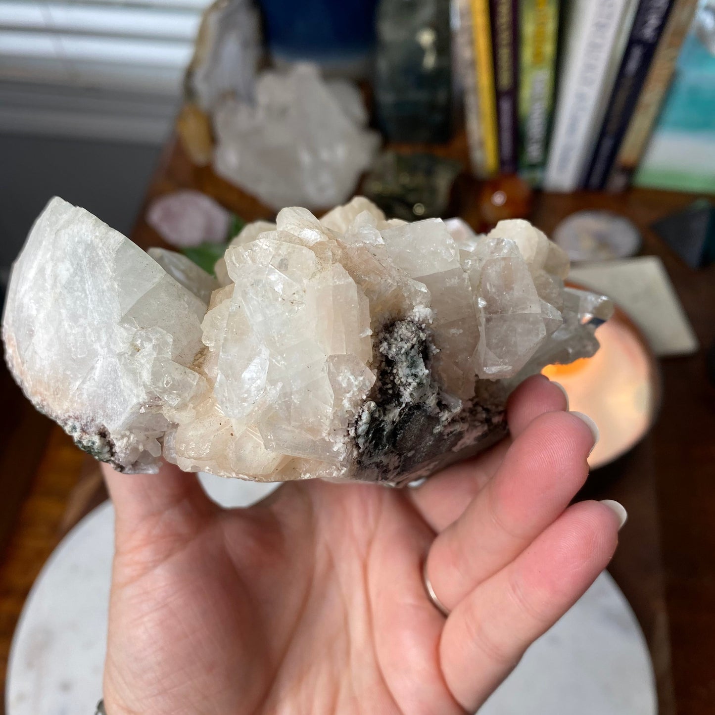 Apophyllite and Stillbite cluster #56