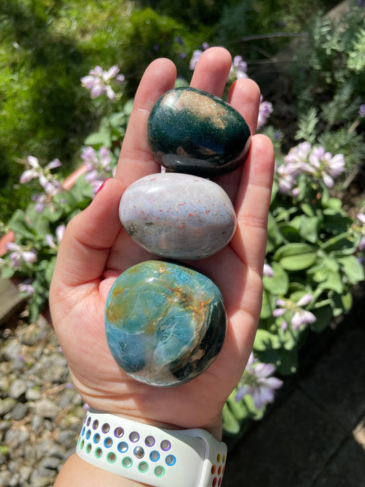 Ocean Jasper Palm Stones