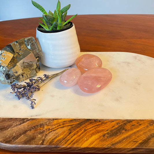 Rose Quartz Palm Stones