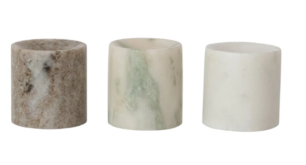 Marble Taper Candle Holder