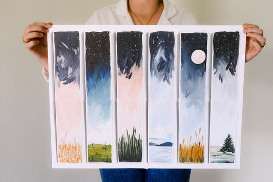 Starry Seasons Poster Print